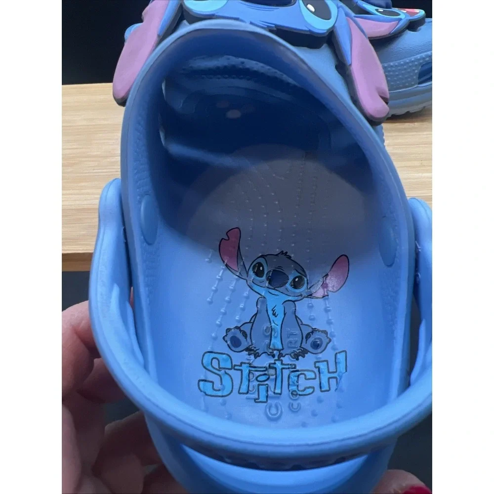 Crocs Disney Lilo and Stitch Blue Clog Shoe Unisex Childrens Size 11 - Picture 7 of 9